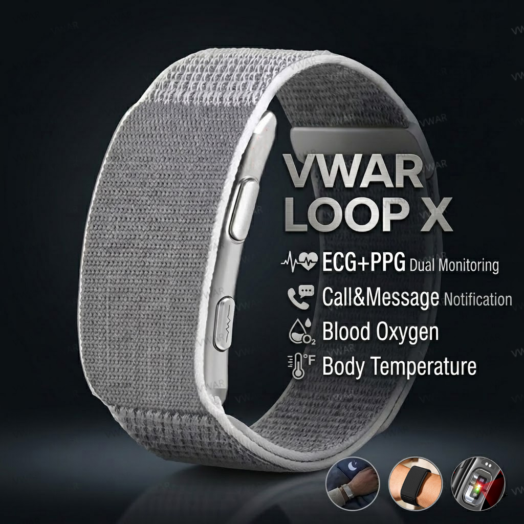 Smart Energy Monitor - VWAR Loop X ECG Smart Bracelet