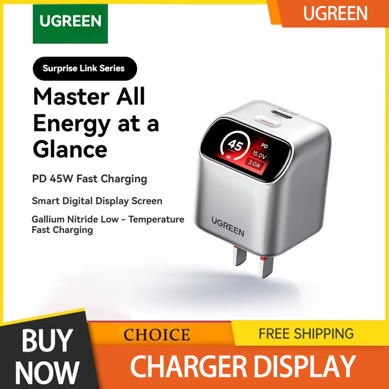 Smart Home Xiaomi - Ugreen X740 45w Gan Charger Display