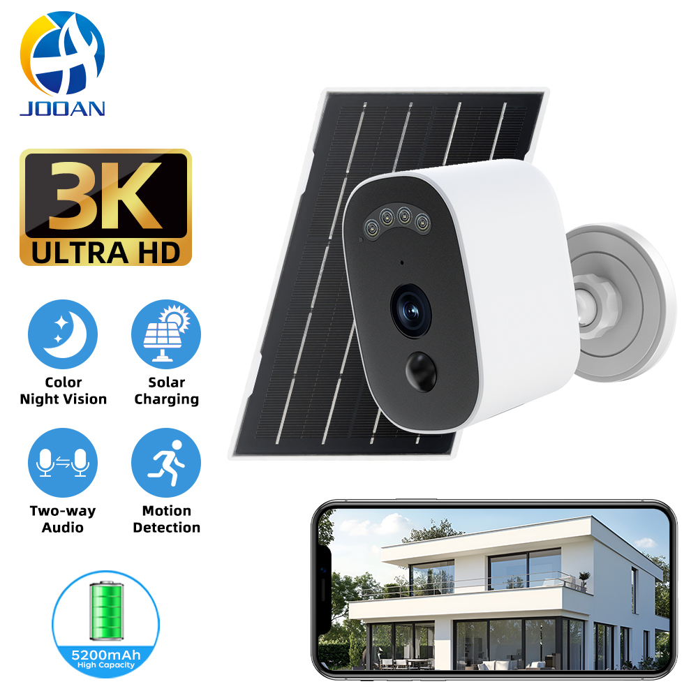 Smart Home Outdoor Camera - Jooan 3K HD Solar Security Camera