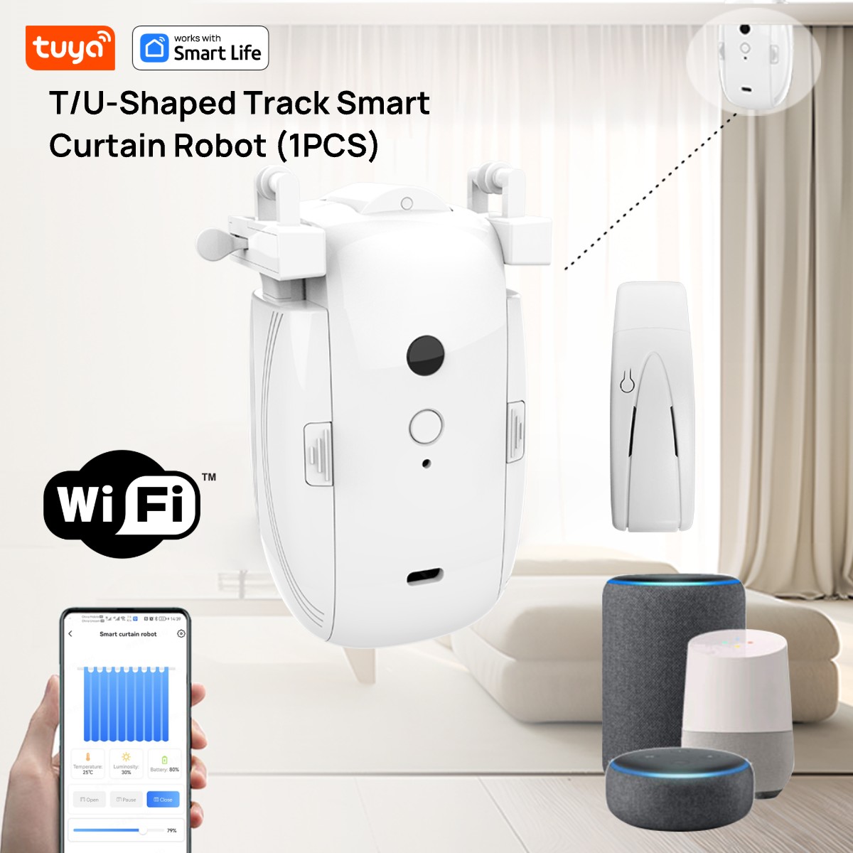 Smart Home Gira - Tuya Smart WiFi Curtain Robot (1PCS