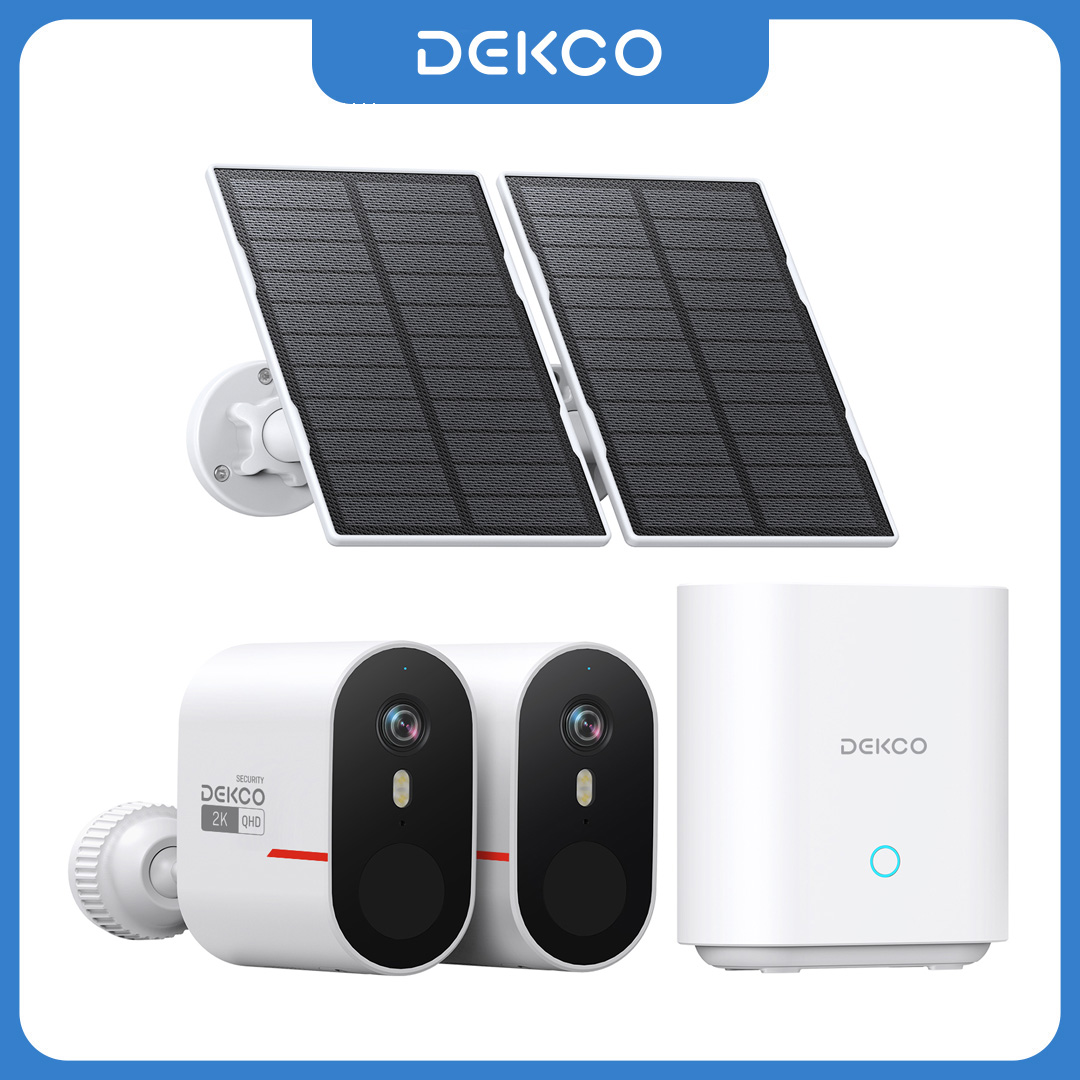 Smart Home Network - Dekco 3MP WiFi Solar Camera System