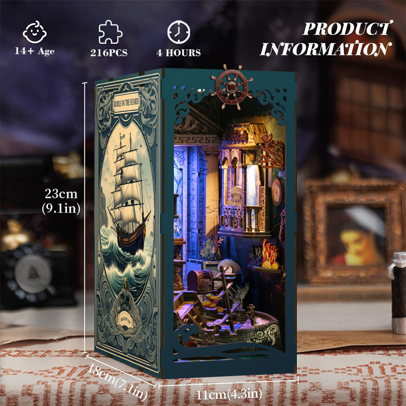 Smart Home Package - 3D Wooden DIY Bookend Puzzle Handmade