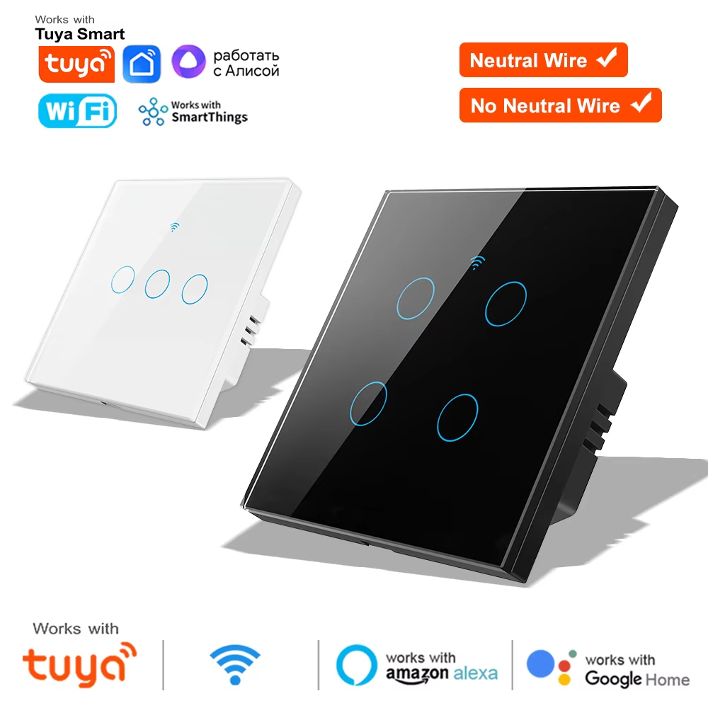 Tuya Wifi Socket - WiFi RF 433mhz Touch Wall Light