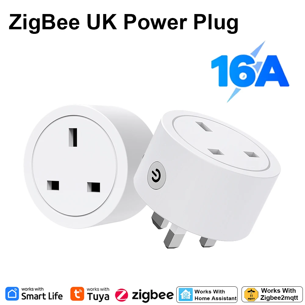 Smart Energy Monitor - Zigbee Smart Plug 16A UK Socket