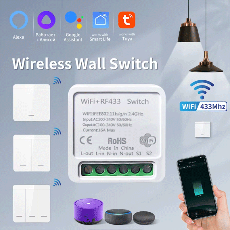 Tuya Wifi Socket - Tuya WiFi Smart Light Switch Smart