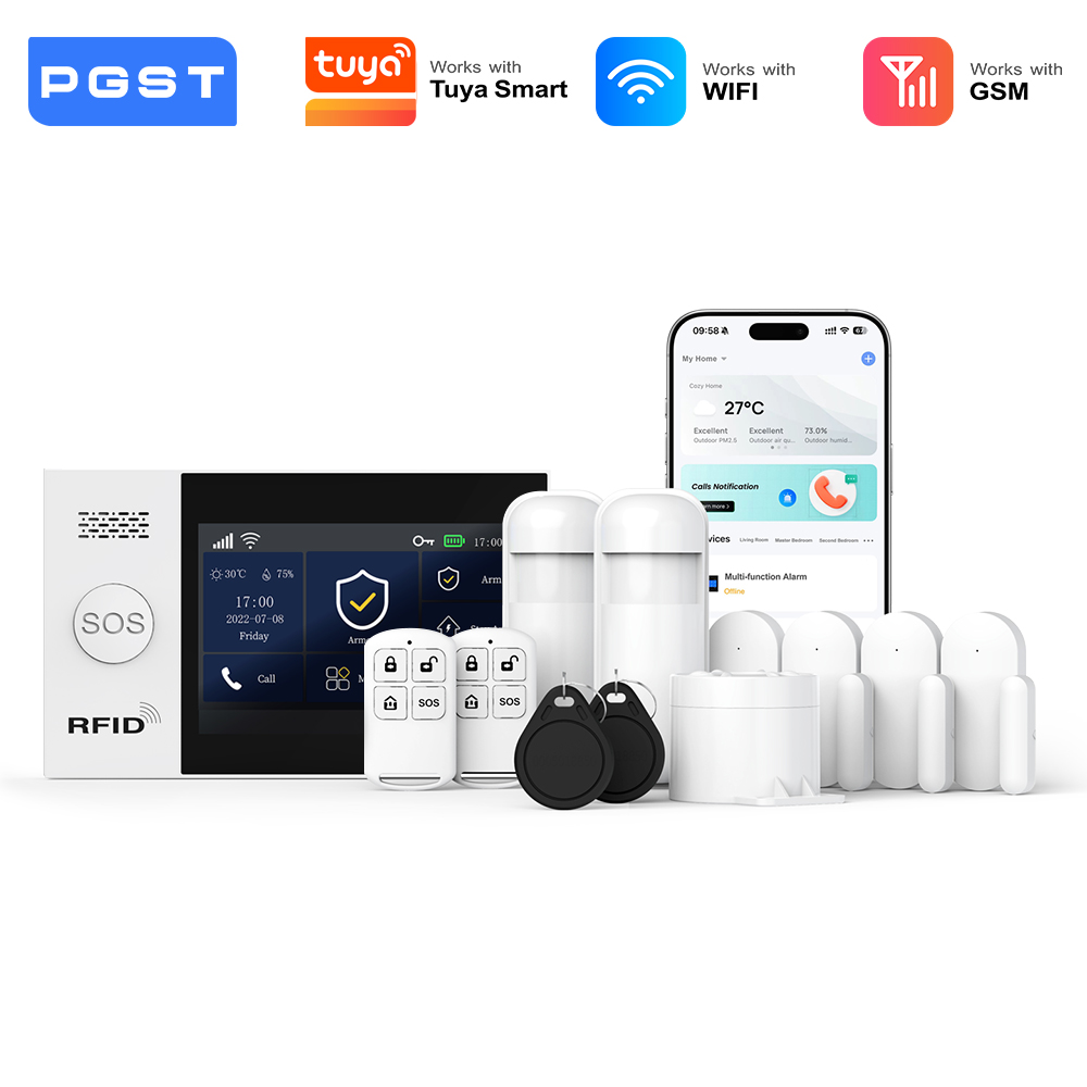 Smart Home Package - PGST 2G GSM WiFi Alarm System