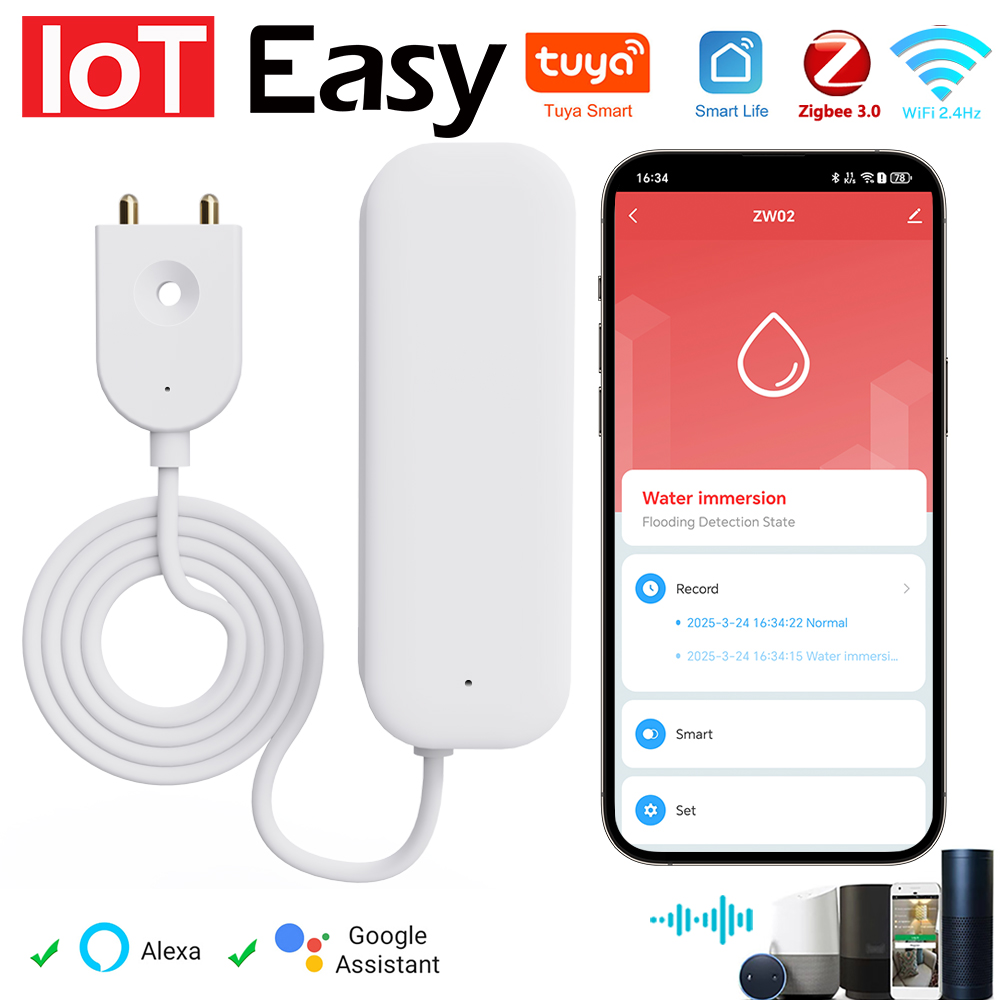 Smart Home Network - Tuya WiFi ZigBee Water Sensor Leakage