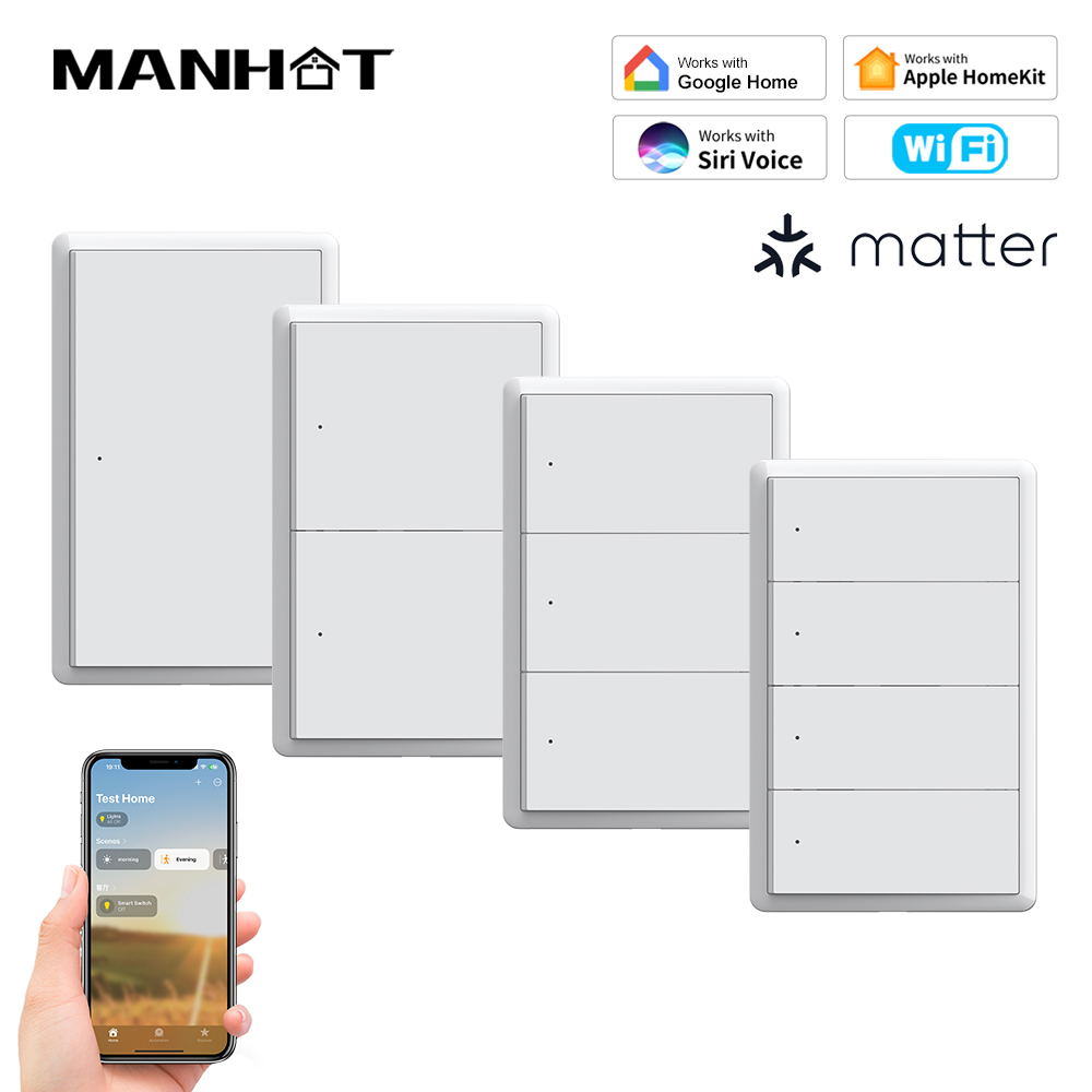 Smart Home Kit - MANHOT Homekit WiFi Smart Switch No