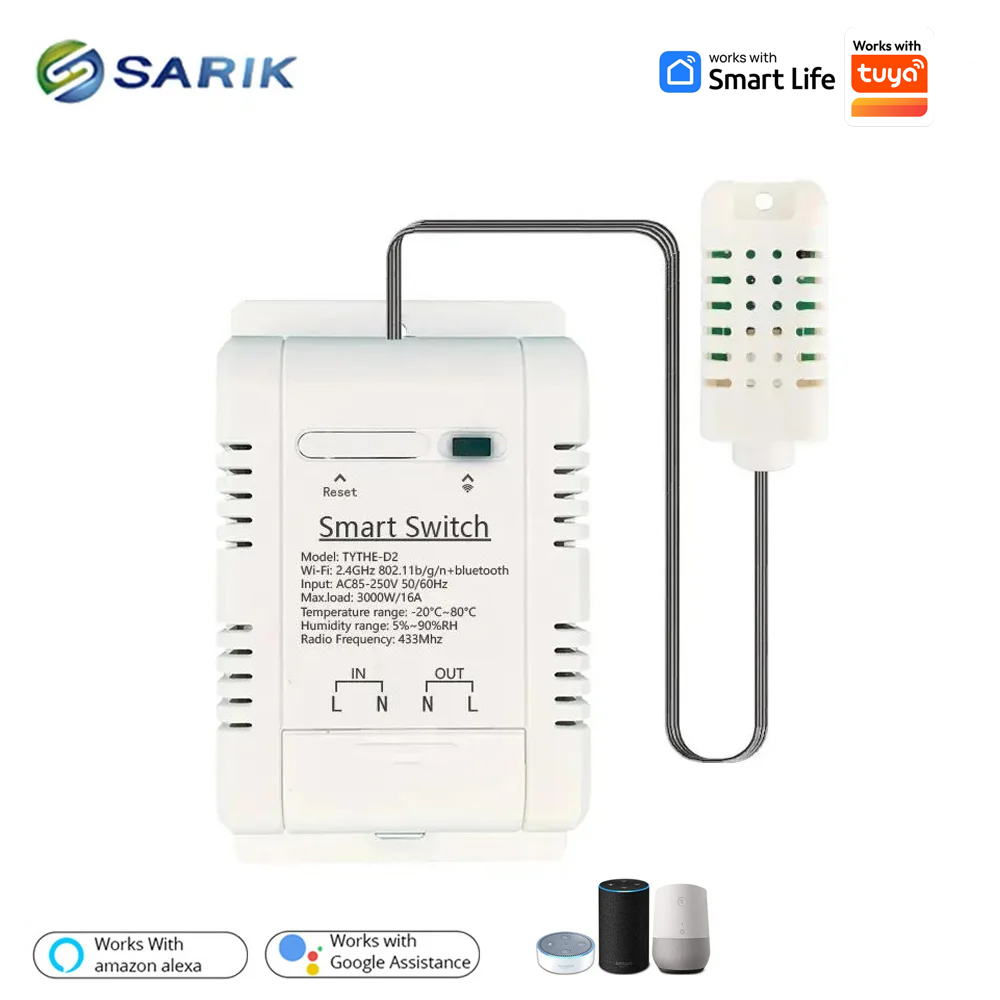 Smart Energy Monitor - Work with Tuya 16A 3000W WiFi