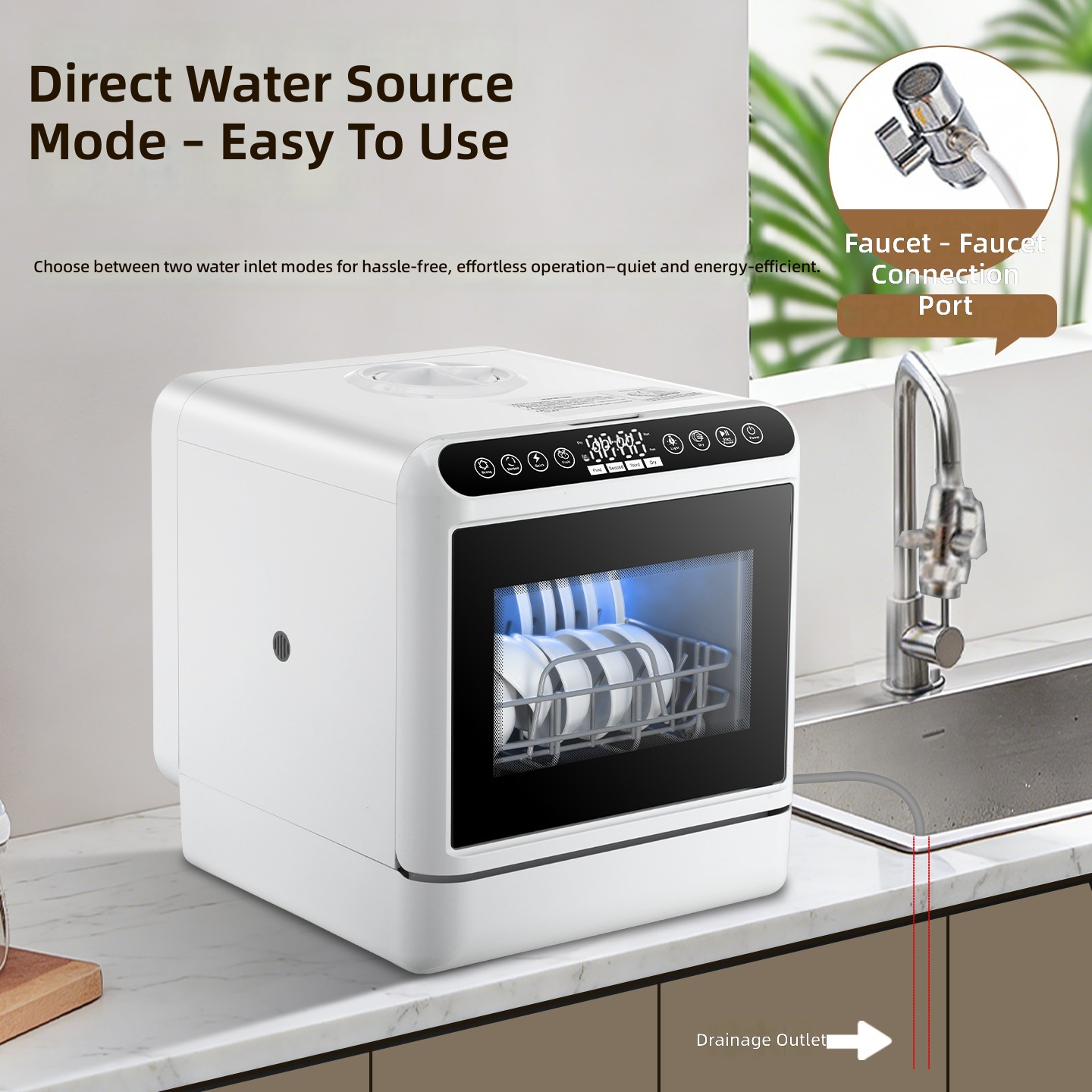 Dishwasher, 220V UK Plug, Larg - Smart Home Uses 评论和价格