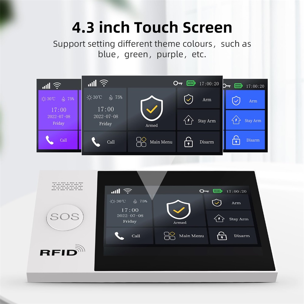 2.4G WIFI Smart GSM Alarm Syst - Smart Home Package 评论和价格