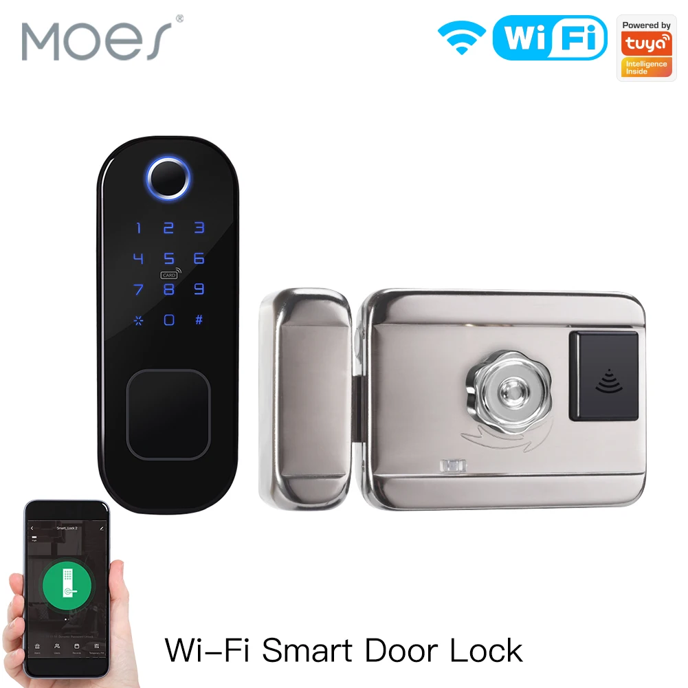 MOES WiFi Tuya Smart Lock Door - Smart Home Network 评论和价格