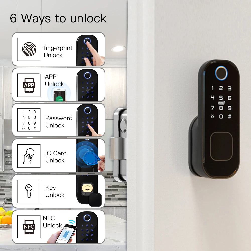 MOES WiFi Tuya Smart Lock Door - Smart Home Network 评论和价格