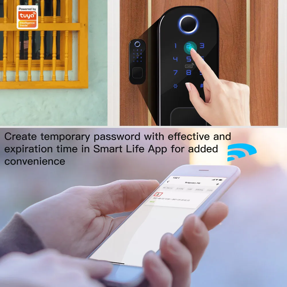 MOES WiFi Tuya Smart Lock Door - Smart Home Network 评论和价格