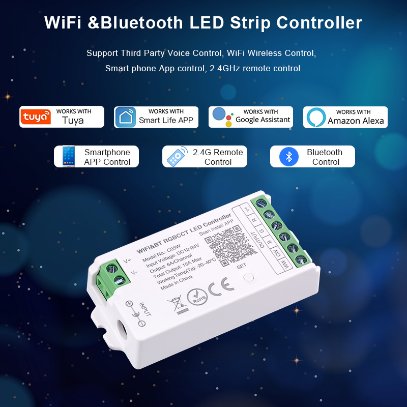 DC12V-24V WiFi LED Controller  - Smart Home Llm 评论和价格