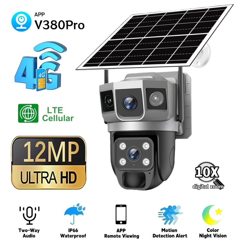 4G Camera Outdoor Solar Survei - Smart Home Outdoor Camera 评论和价格