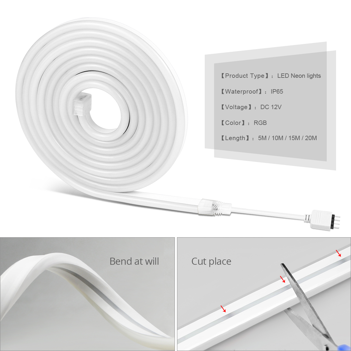 Bluetooth WIFI LED Strip 5m 3m - Smart Home Llm 评论和价格