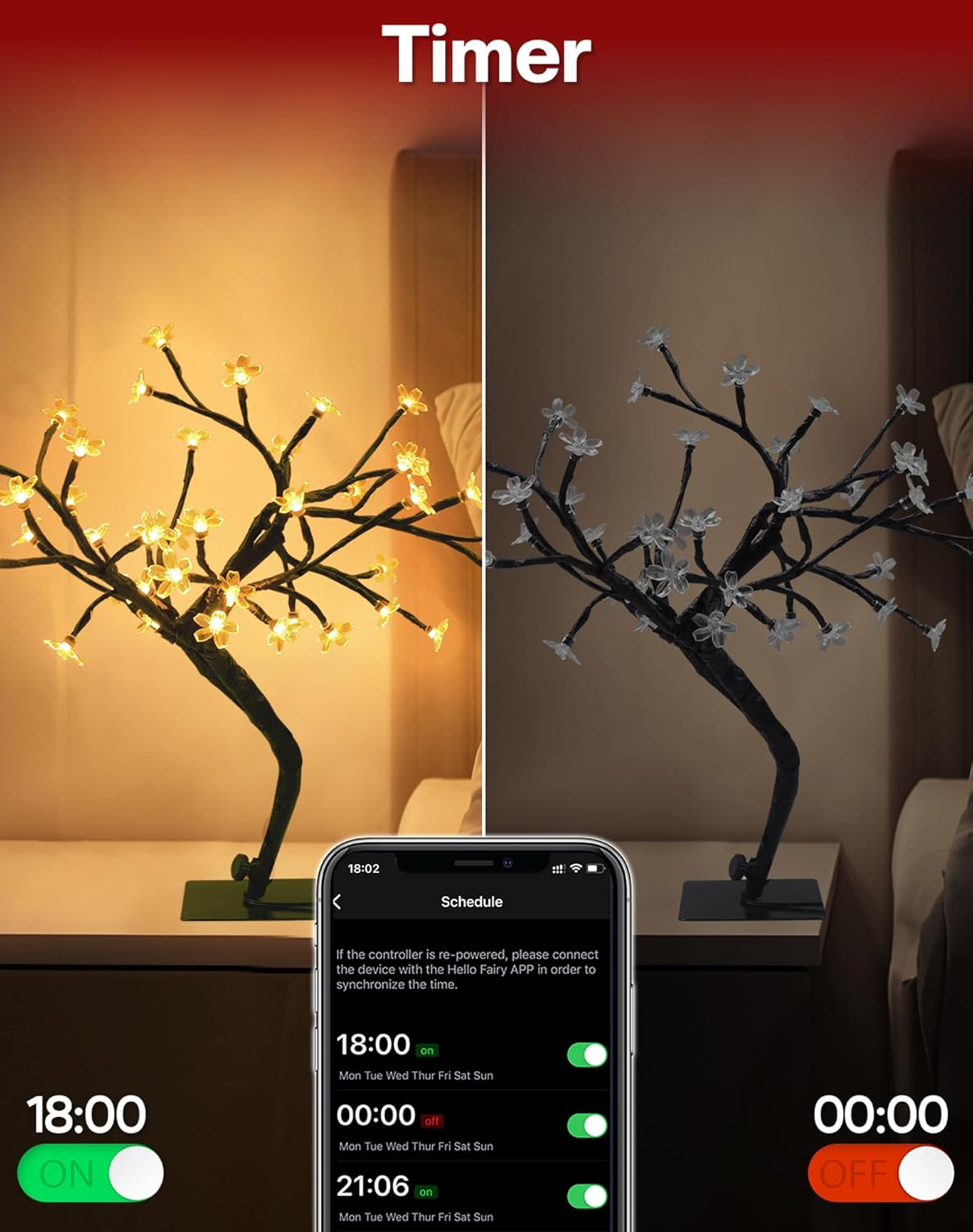 Smart USB Cherry Blossom Tree  - Smart Baby Night Light 评论和价格