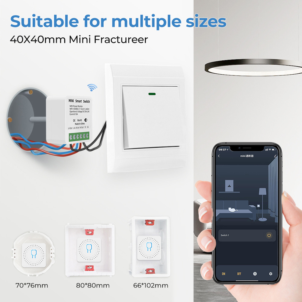 16A Tuya WiFi Smart Switch 2-w - Smart Energy Monitor 评论和价格