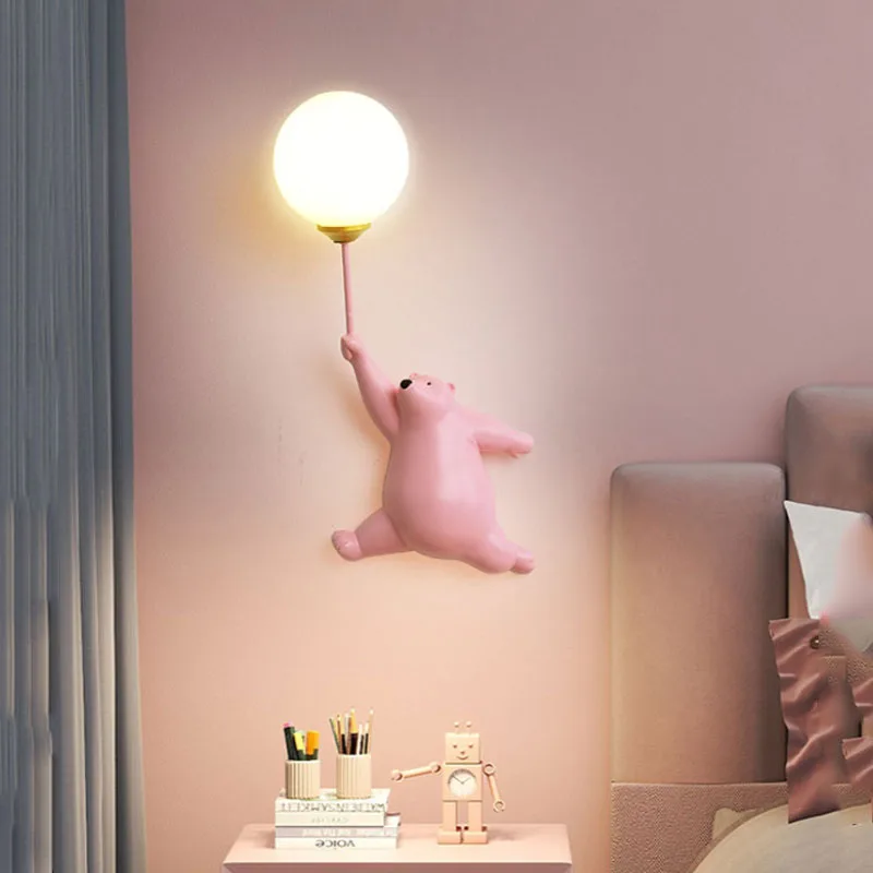 Cartoon Polar Bear LED Sconce  - Smart Baby Night Light 评论和价格