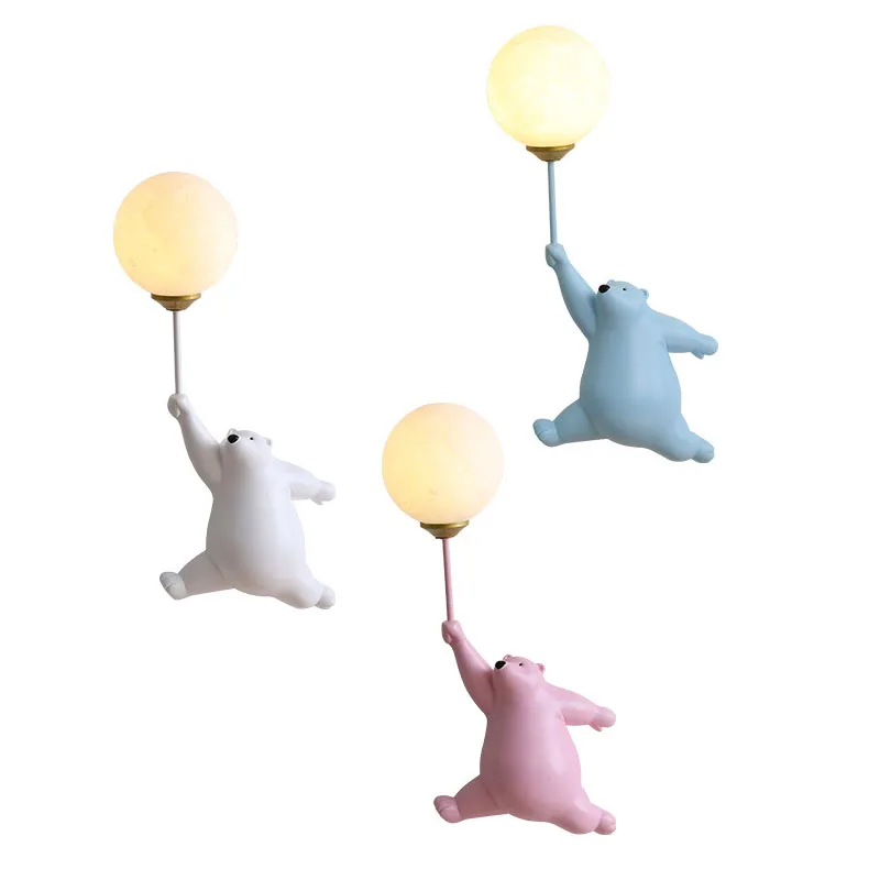 Cartoon Polar Bear LED Sconce  - Smart Baby Night Light 评论和价格