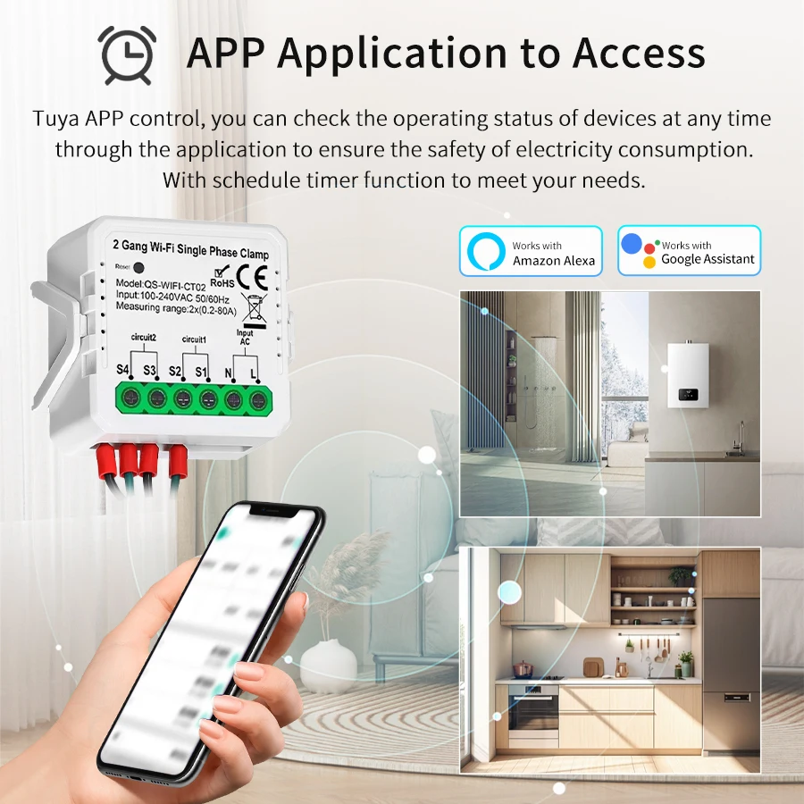 Tuya Smart WiFi Solar Power En - Smart Energy Monitor 评论和价格