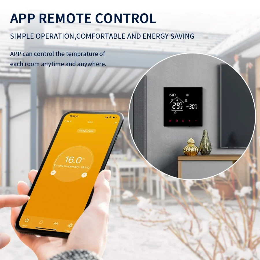 Tuya WiFi Smart Thermostat LCD - Smart Home Package 评论和价格