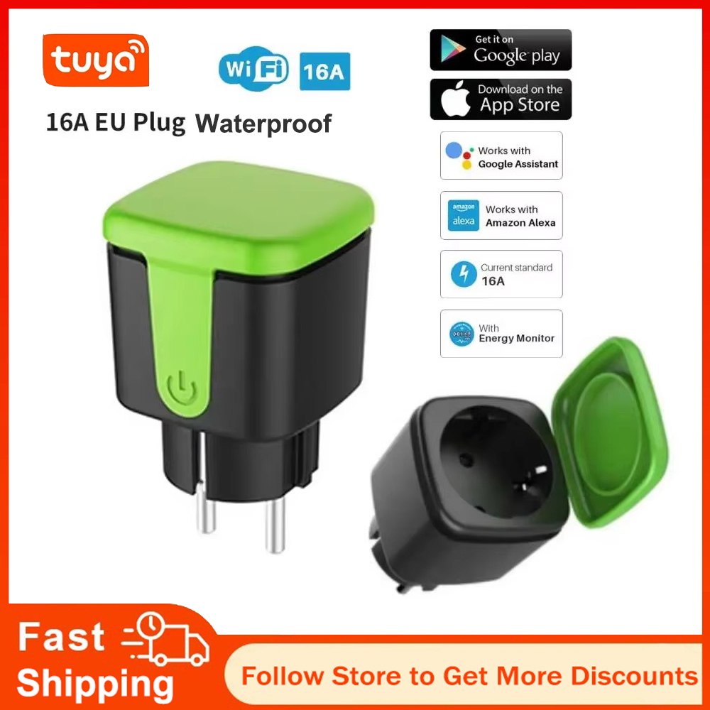 Tuya EU 16A WiFi Smart Waterpr - Tuya Wifi Socket 评论和价格