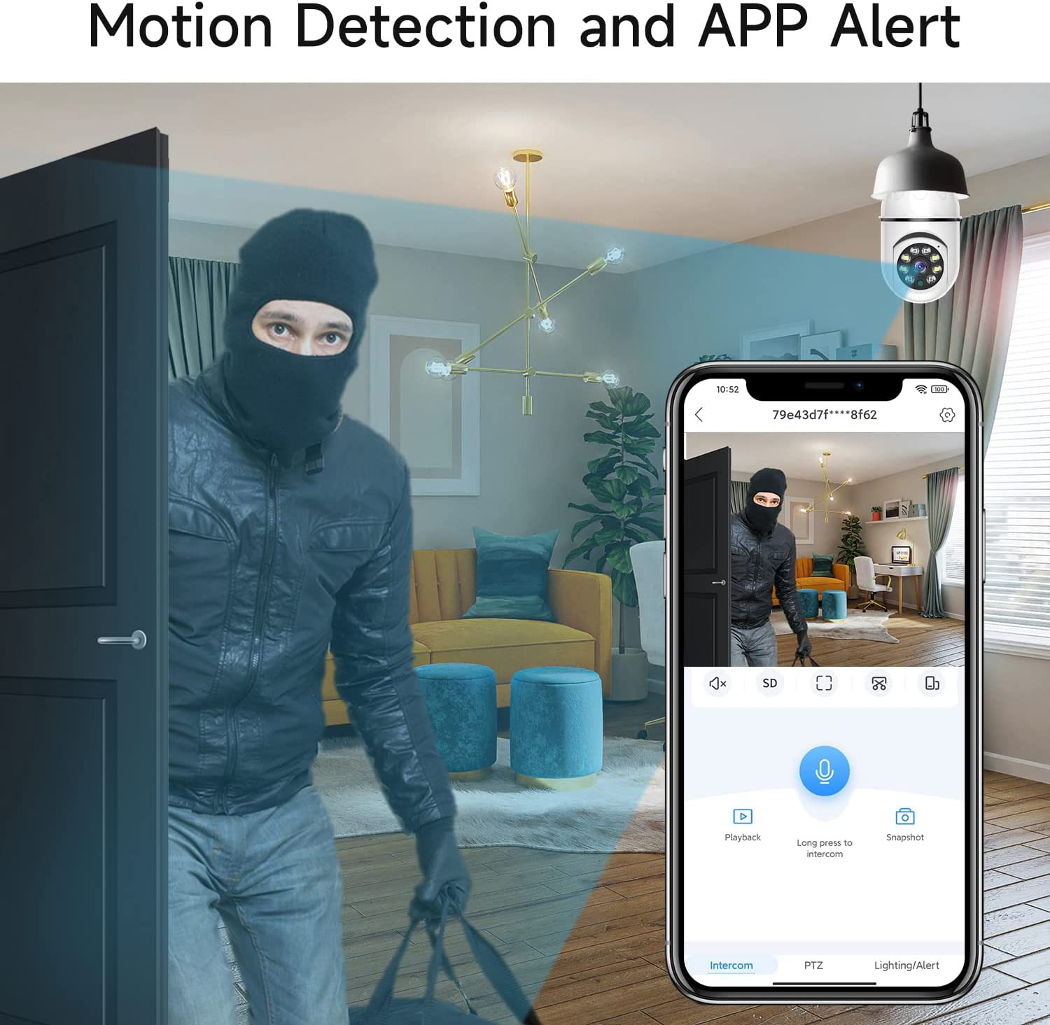 8MP E27 Bulb Surveillance Came - Smart Baby Night Light 评论和价格