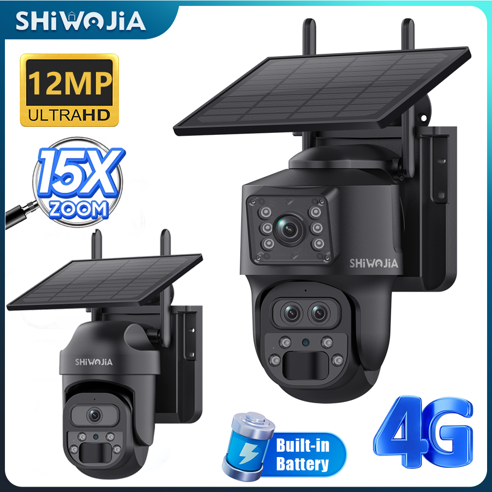 SHIWOJIA 15X ZOOM Solar Camera - Smart Home Outdoor Camera 评论和价格