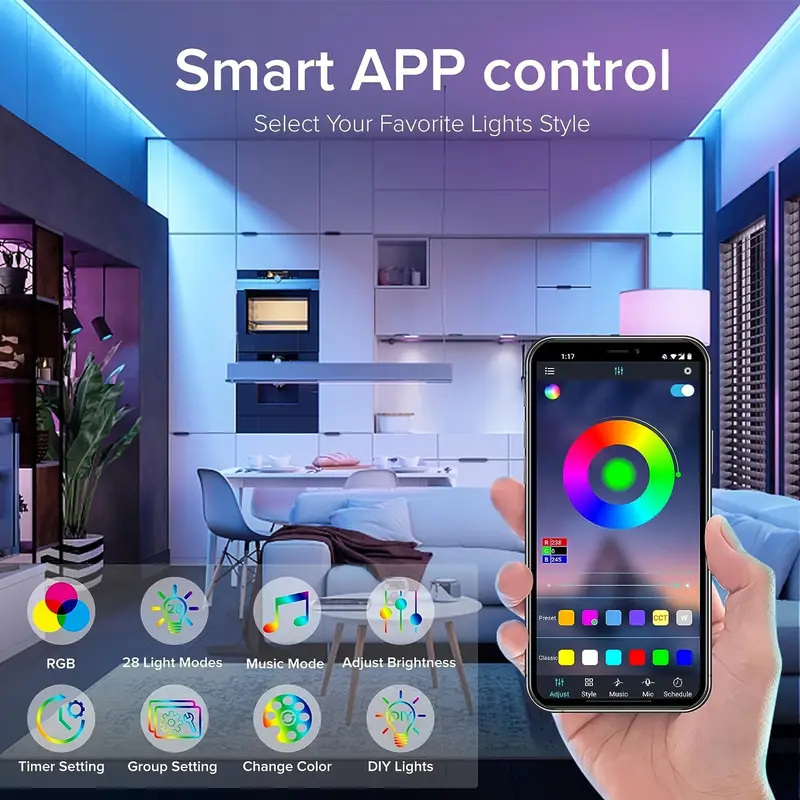 Smart Led Strip Lights Music S - Smart Home Llm 评论和价格