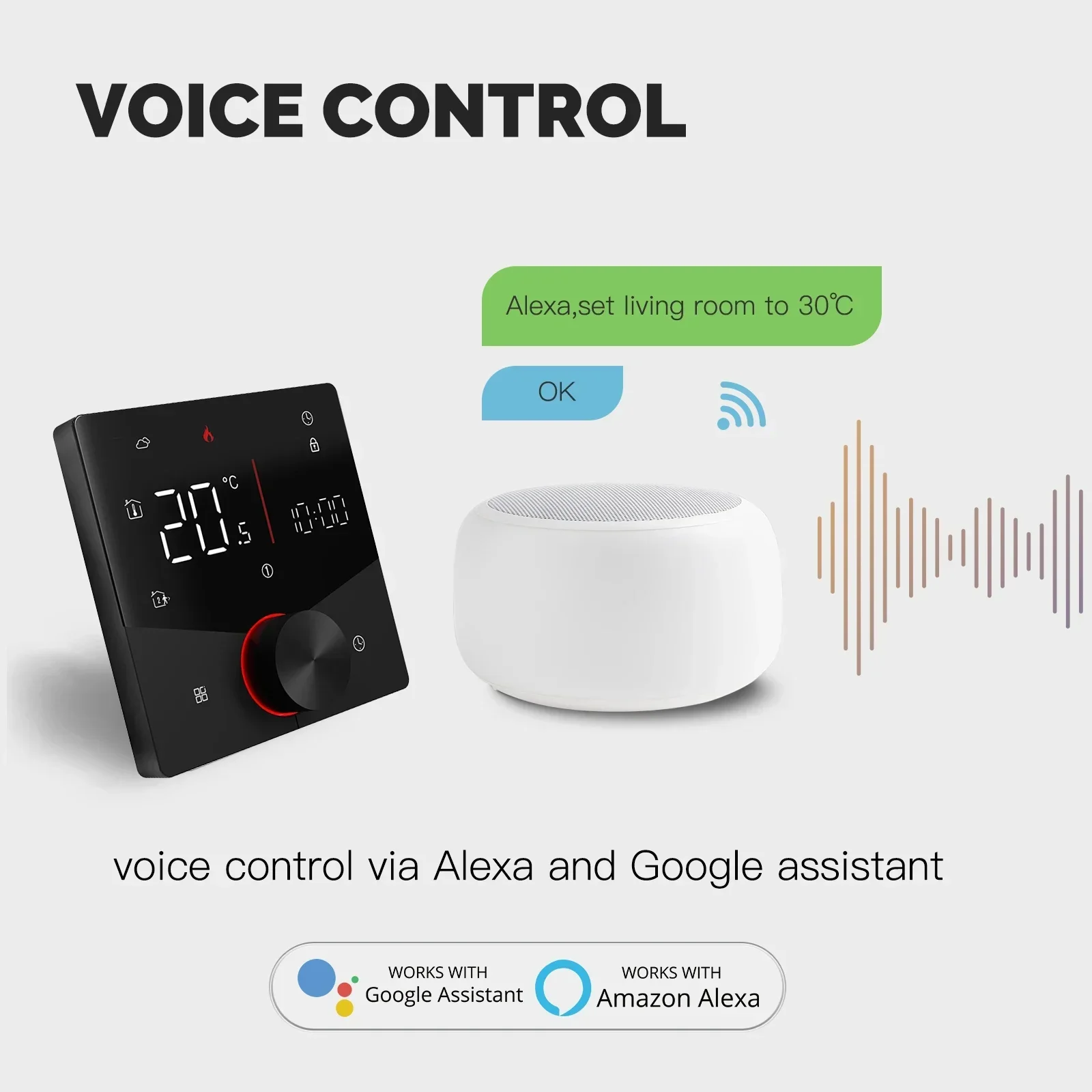 MOES Tuya WiFi Smart Knob Ther - Smart Home Package 评论和价格