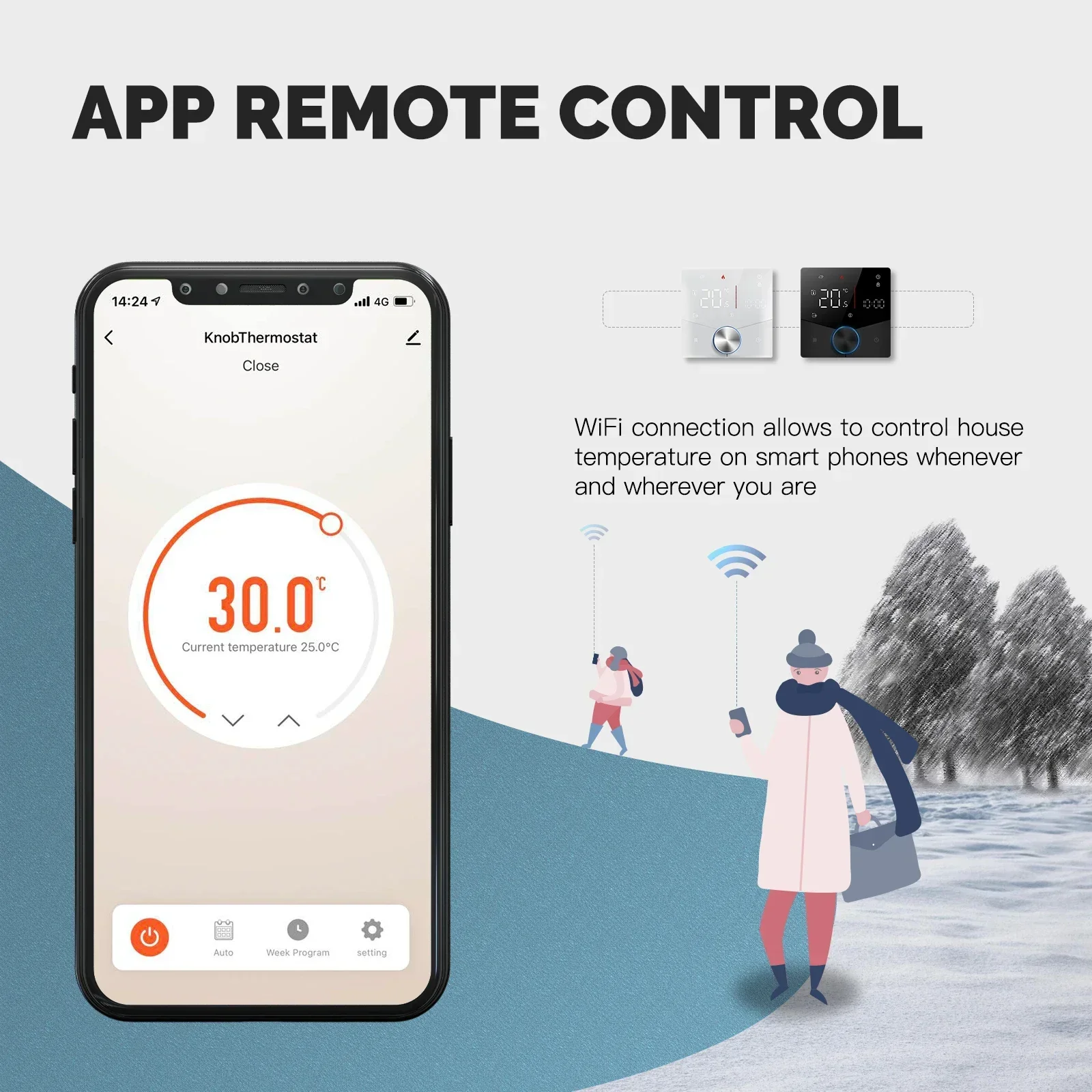 MOES Tuya WiFi Smart Knob Ther - Smart Home Package 评论和价格