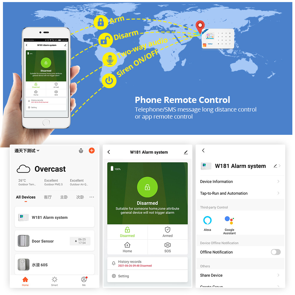 KERUI Security Alarm System Ki - Smart Home Package 评论和价格