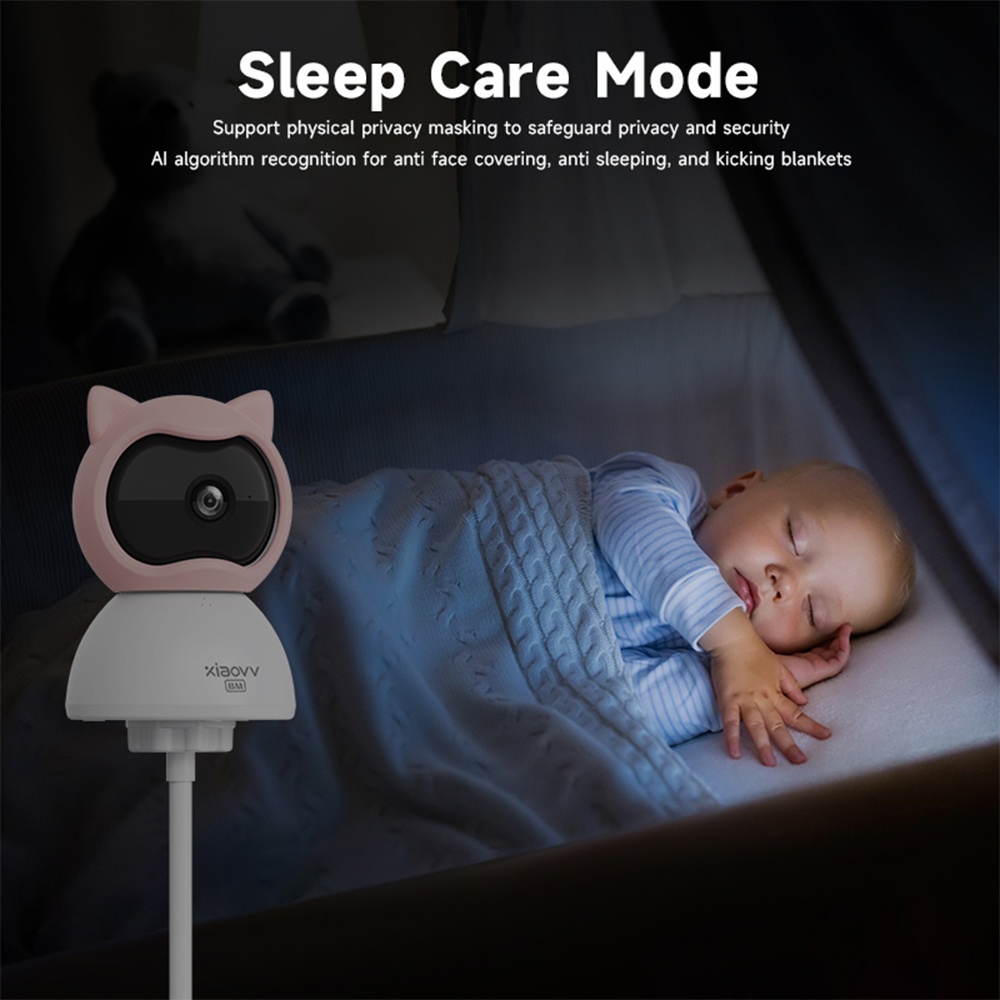 4MP xiaovv Baby Monitor Indoor - Smart Baby Night Light 评论和价格