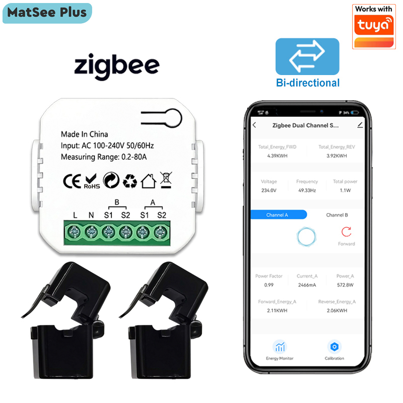 Smart ZigBee Energy Meter Bidi - Smart Energy Monitor 评论和价格