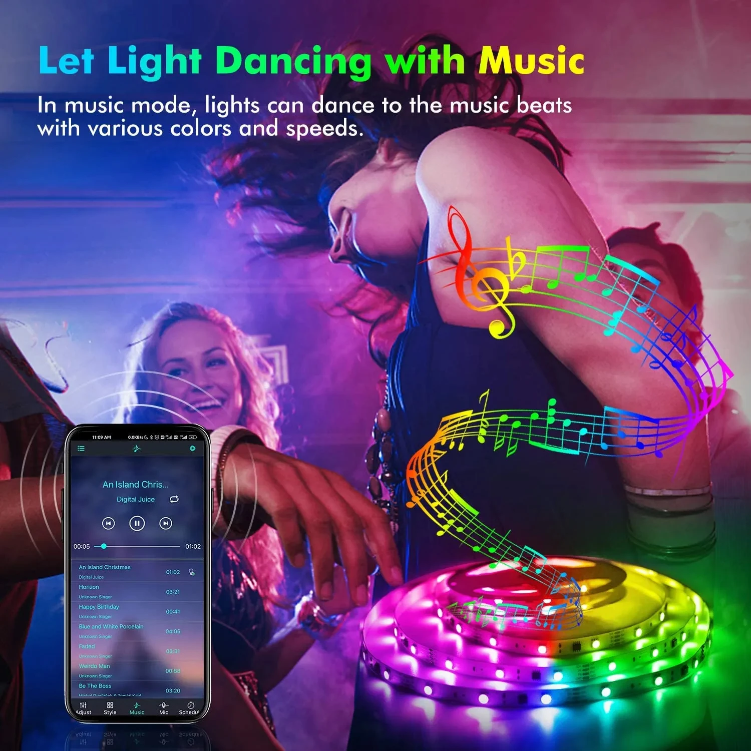 5V 5050 LED Strip Lights Room  - Smart Home Llm 评论和价格