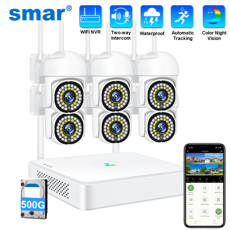 Smar 3MP Wireless CCTV Securit - Smart Home Outdoor Camera 评论和价格