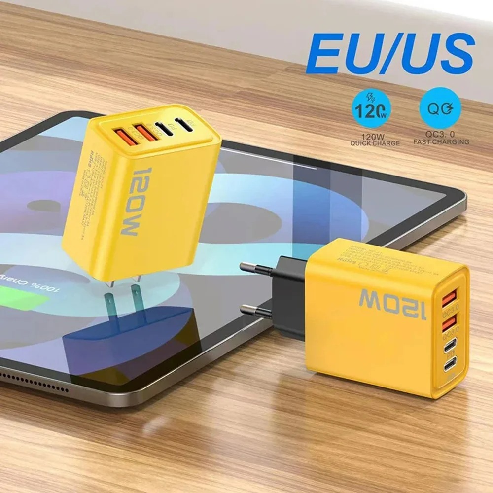 120W 4-Port Fast Charger PD QC - Smart Home Xiaomi 评论和价格